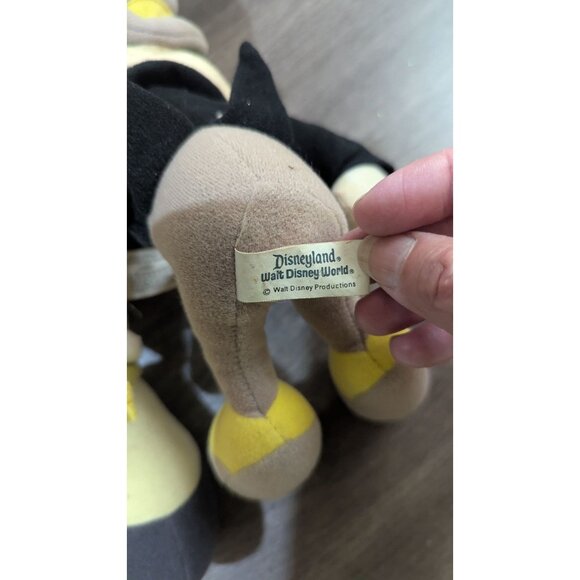 Vintage Walt Disney Jiminy Cricket Plush Puppet Disneyland  Doll Set 15" 10" - Picture 4 of 8